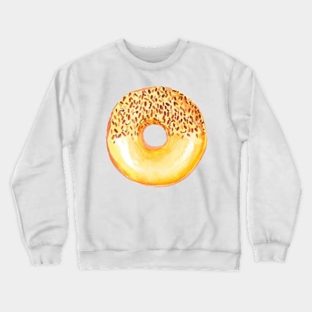 Yellow donut Crewneck Sweatshirt by shoko